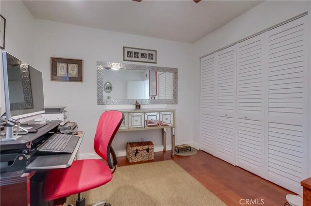 1717 Cumbre Dr, San Pedro, CA 90732 - office featuring wood finished floors and baseboards
