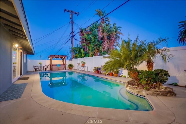 1717 Cumbre Dr, San Pedro, CA 90732 - view of pool featuring a fenced backyard and a patio area