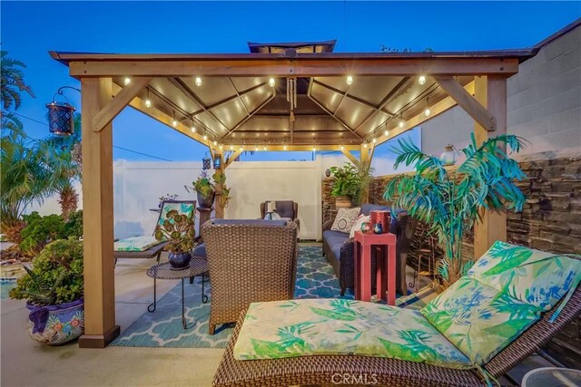 1717 Cumbre Dr, San Pedro, CA 90732 - fenced backyard with a gazebo and a patio