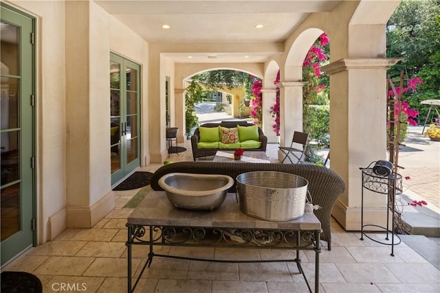4204 Woodleigh Ln, La Canada Flintridge, CA 91011 - view of patio with french doors