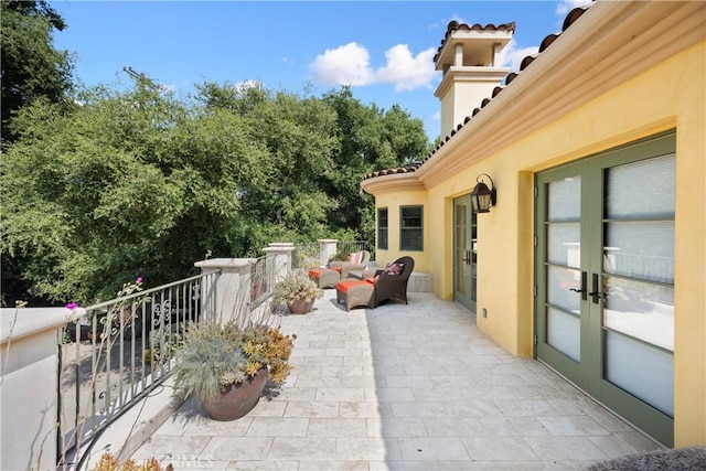 4204 Woodleigh Ln, La Canada Flintridge, CA 91011 - view of patio / terrace featuring french doors