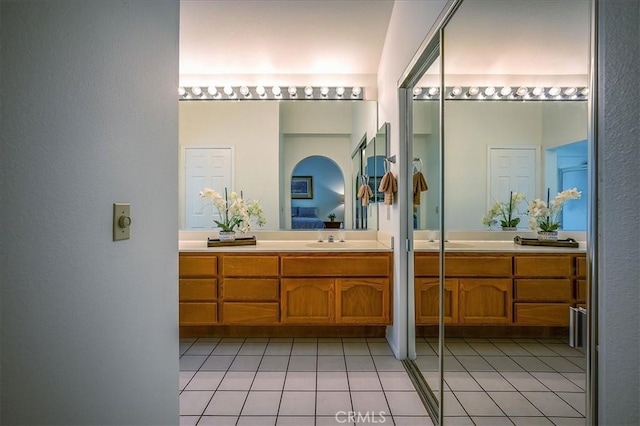 960 Via Serana, Upland, CA 91784 - ensuite bathroom with vanity and tile patterned flooring