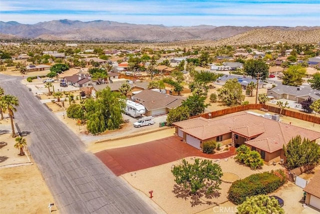 57934 Juarez Dr, Yucca Valley, CA 92284 - aerial view of residential area with a mountain backdrop