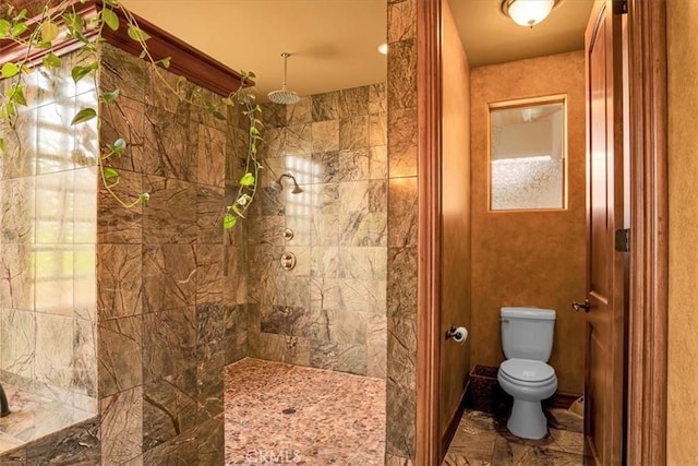57934 Juarez Dr, Yucca Valley, CA 92284 - full bath with a walk in shower and marble finish floors