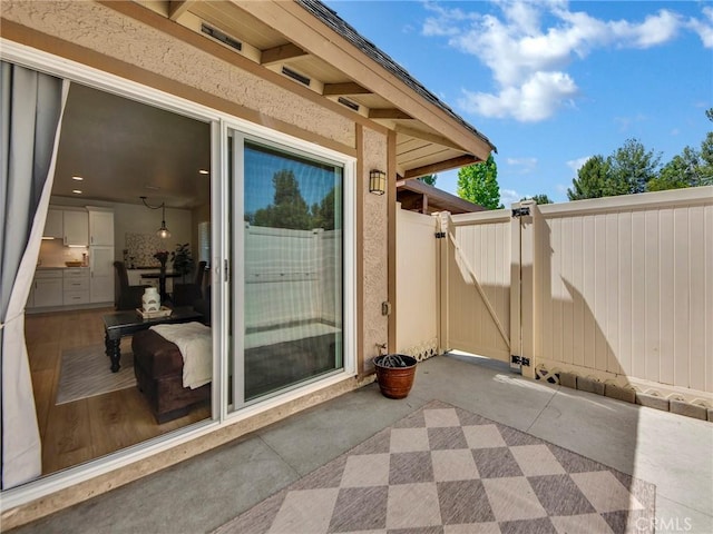 28839 Conejo View Dr, Agoura Hills, CA 91301 - view of patio / terrace featuring a gate