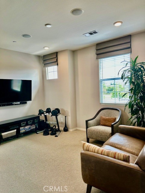 40265 Calle Real, Murrieta, CA 92563 - living area featuring carpet, recessed lighting, and baseboards