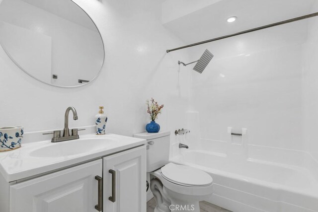 20930 Parthenia St Unit 206, Canoga Park, CA 91304 - full bathroom featuring toilet, vanity, and bathing tub / shower combination