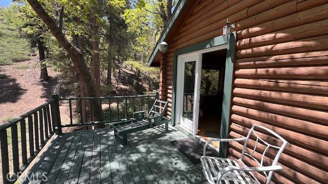 33796 Cedar Pines Ln, Green Valley Lake, CA 92341 - view of wooden deck