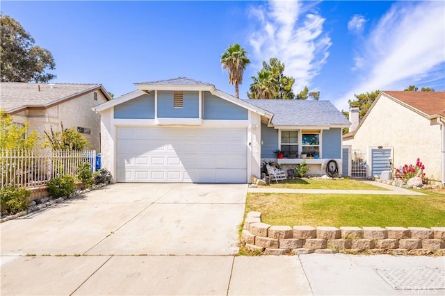 2722 Nandina Dr, Palmdale, CA 93550 - ranch-style home with concrete driveway and an attached garage