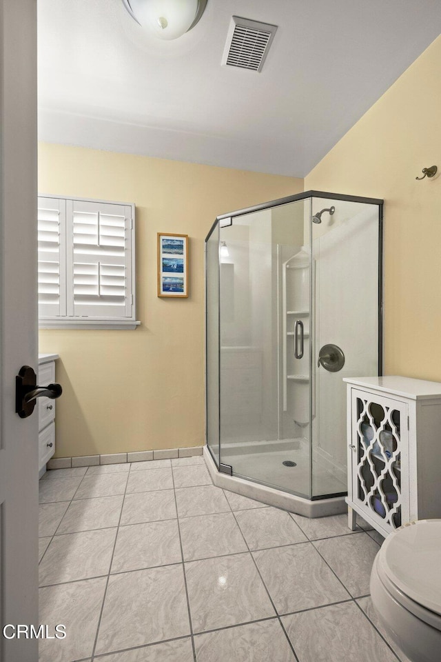 2156 Las Lunas St, Pasadena, CA 91107 - bathroom featuring a stall shower and tile patterned flooring