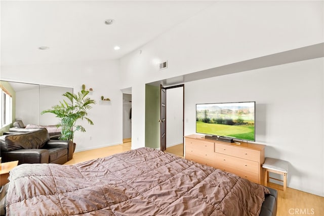 5715 Baltimore Dr Unit 35, La Mesa, CA 91942 - bedroom featuring lofted ceiling and recessed lighting