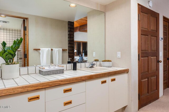 140 Belday Rd, Pasadena, CA 91105 - bathroom featuring vanity and recessed lighting