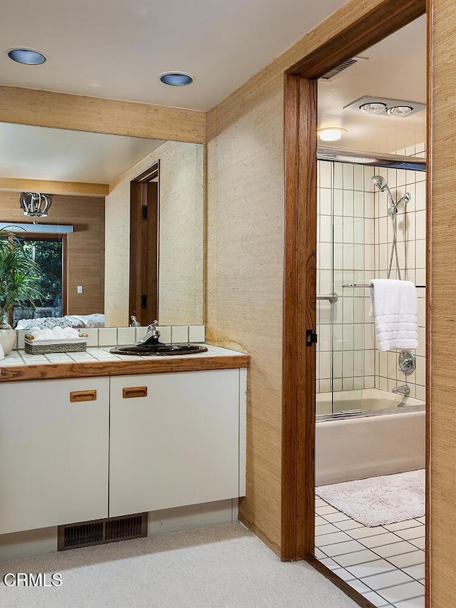 140 Belday Rd, Pasadena, CA 91105 - full bathroom featuring vanity and shower / bath combination
