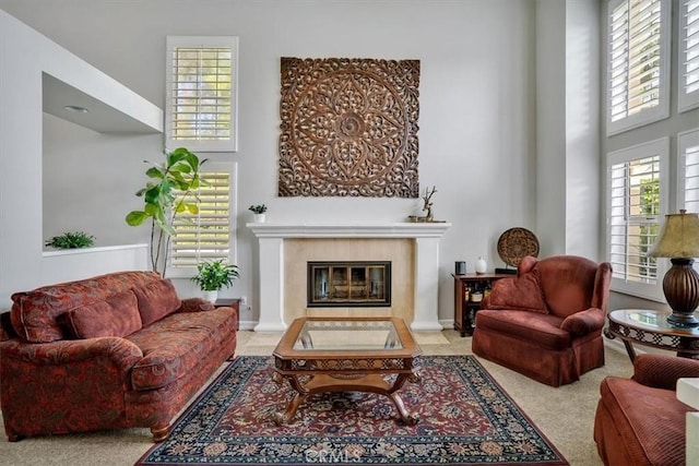 2279 Calle Liseta, San Dimas, CA 91773 - living room with a towering ceiling and a fireplace