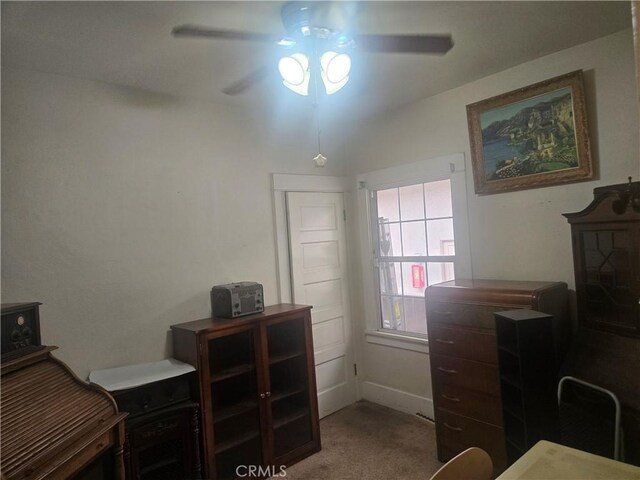 1121 Gladys Ave, Long Beach, CA 90804 - carpeted bedroom with a ceiling fan