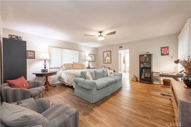 4314 Coronet Dr, Encino, CA 91316 - bedroom with light wood-style floors and ceiling fan