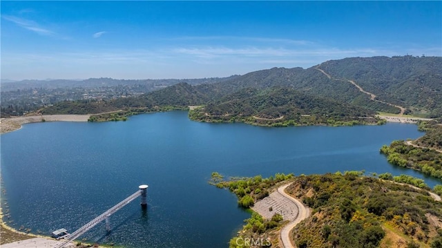 4314 Coronet Dr, Encino, CA 91316 - aerial view of a water and mountain view