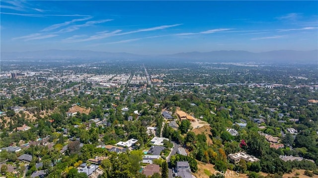 4314 Coronet Dr, Encino, CA 91316 - aerial view of property's location featuring a mountain backdrop