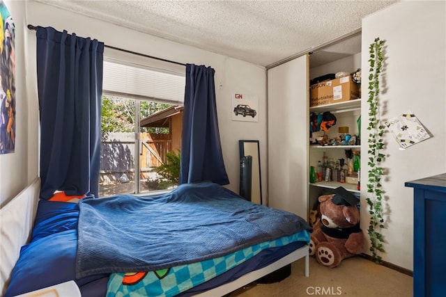4271 Baggett Dr, Riverside, CA 92505 - carpeted bedroom with a textured ceiling