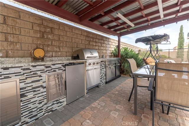 38161 Desert Hawk Dr, Palmdale, CA 93552 - view of patio / terrace with outdoor dining area