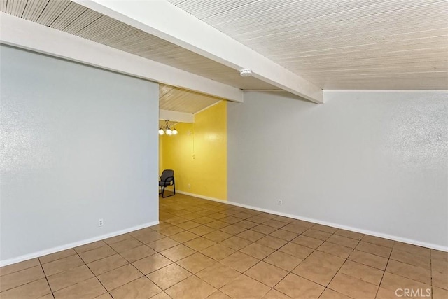 15521 Heartsease Ln, Victorville, CA 92395 - unfurnished room featuring light tile patterned flooring, baseboards, and a smoke detector