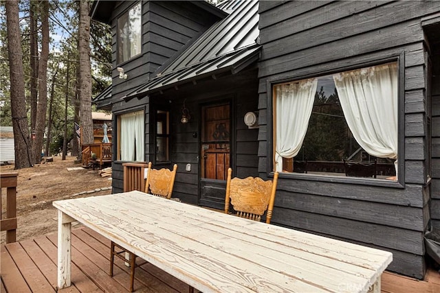 664 Yukon Rd, Green Valley Lake, CA 92341 - view of wooden terrace