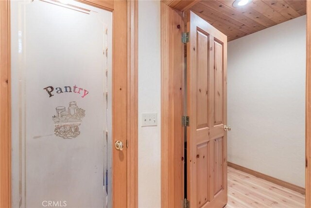 1900 Maple Dr, Weed, CA 96094 - corridor featuring light wood-style floors, baseboards, and recessed lighting