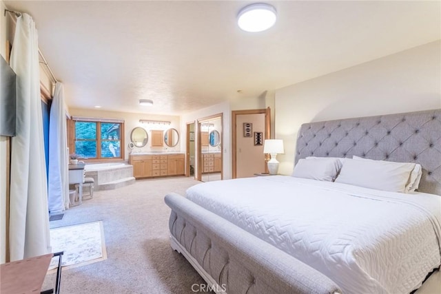 1900 Maple Dr, Weed, CA 96094 - bedroom featuring light carpet and ensuite bath