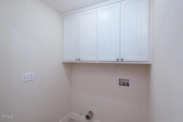 3115 Evelyn St, La Crescenta, CA 91214 - washroom with cabinet space, gas dryer hookup, washer hookup, and baseboards