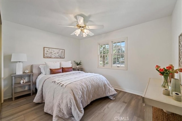 1130 Hidden Springs Ln, Glendora, CA 91741 - bedroom featuring wood finished floors and ceiling fan