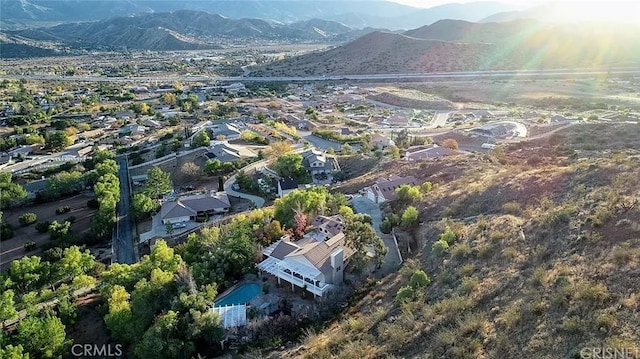 33710 Santiago Rd, Acton, CA 93510 - aerial view of property's location featuring a mountainous background