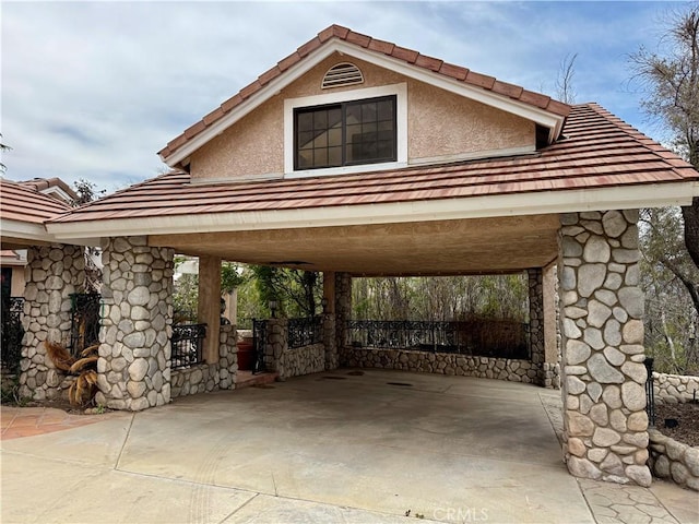 33710 Santiago Rd, Acton, CA 93510 - view of parking / parking lot with a carport