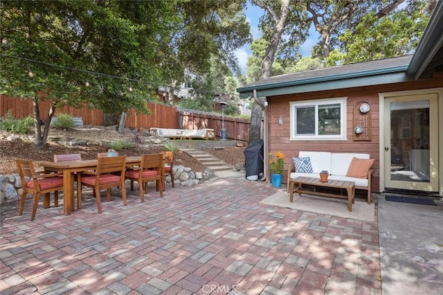 6950 Navarette Ave, Atascadero, CA 93422 - view of patio featuring outdoor dining area and outdoor lounge area