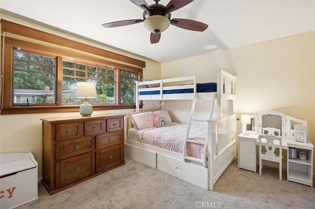6950 Navarette Ave, Atascadero, CA 93422 - carpeted bedroom featuring a ceiling fan