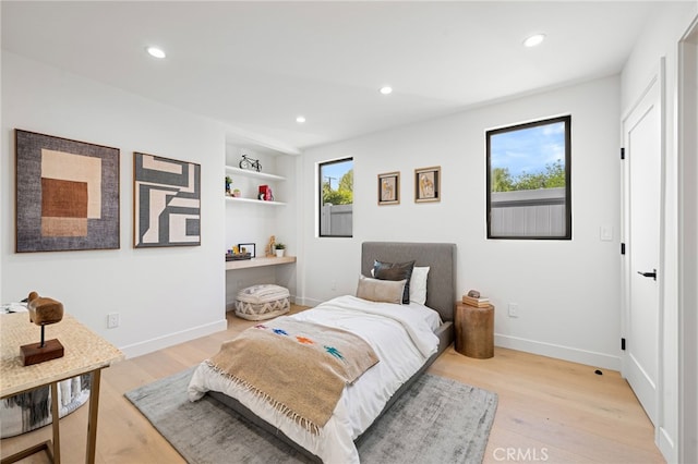 20215 Lorenzana Dr, Woodland Hills, CA 91364 - bedroom with light wood-style floors, recessed lighting, and baseboards