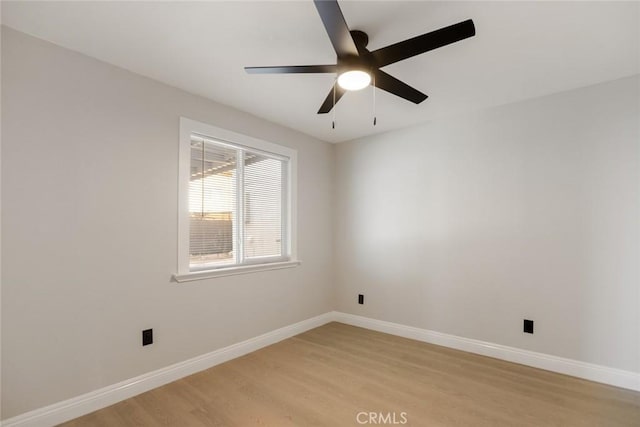 605 E Fredricks St, Barstow, CA 92311 - unfurnished room featuring light wood finished floors, baseboards, and a ceiling fan