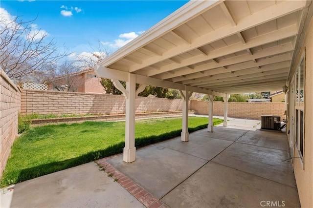 45634 Berkshire St, Lancaster, CA 93534 - view of patio / terrace with central AC unit