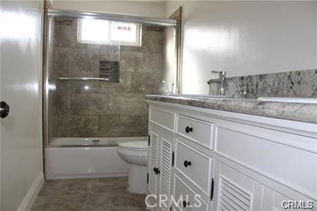 1679 N 2nd Ave, Upland, CA 91784 - bathroom with vanity, combined bath / shower with glass door, and tile patterned floors