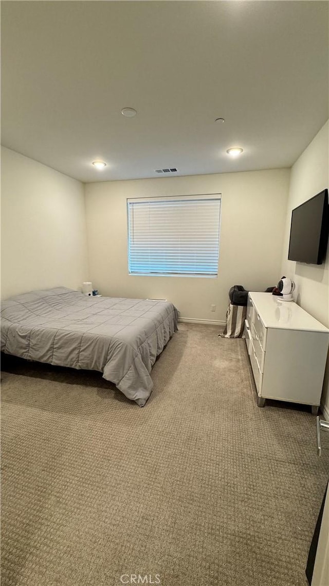 1416 Vigilant, Carson, CA 90746 - bedroom with light carpet, baseboards, and recessed lighting