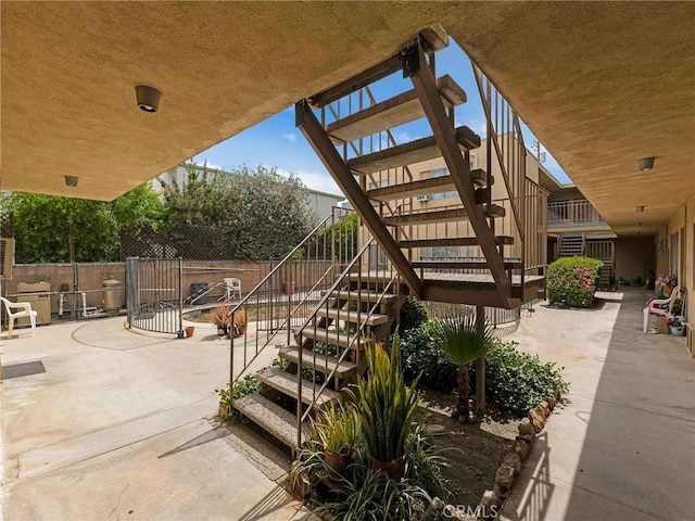 7049 Vassar Ave, Canoga Park, CA 91303 - view of patio / terrace featuring stairway