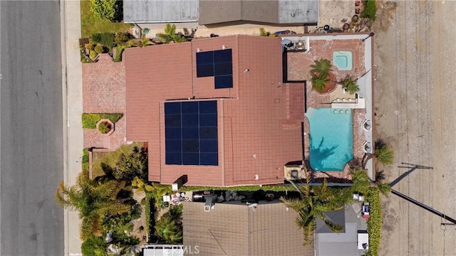 5144 Meadow Wood Ave, Lakewood, CA 90712 - view from above of property with a pool