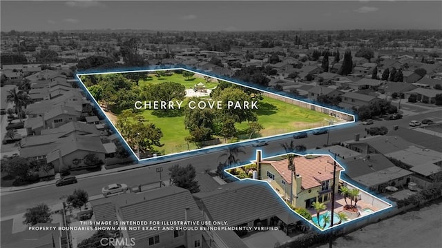 5144 Meadow Wood Ave, Lakewood, CA 90712 - view of property location with property boundaries highlighted