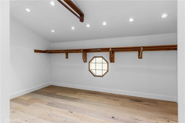 5144 Meadow Wood Ave, Lakewood, CA 90712 - spacious closet with wood finished floors and vaulted ceiling