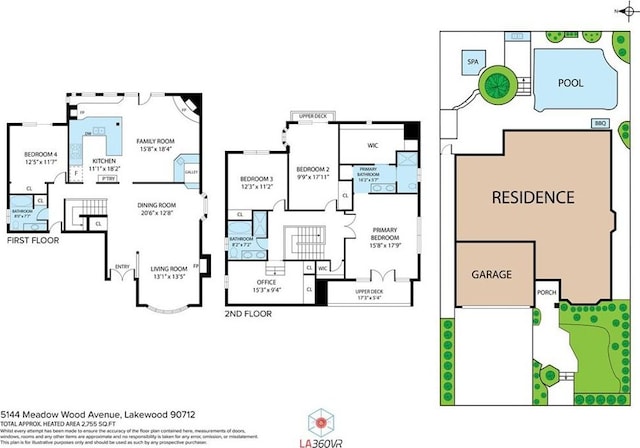 5144 Meadow Wood Ave, Lakewood, CA 90712 - view of home floor plan