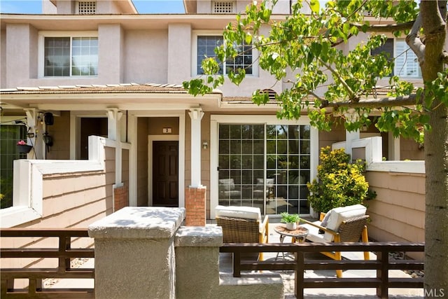 6375 Woodrow Ct Unit 3, Chino Hills, CA 91709 - property entrance featuring a porch and stucco siding