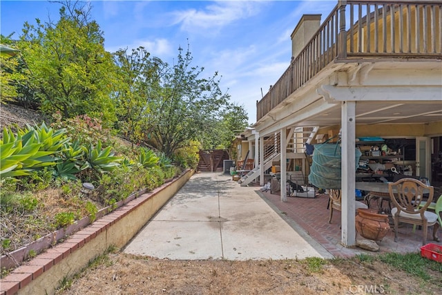 2350 Robert Rd, Rowland Heights, CA 91748 - view of patio / terrace featuring stairway
