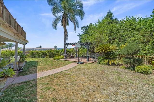 2350 Robert Rd, Rowland Heights, CA 91748 - view of yard with a pergola