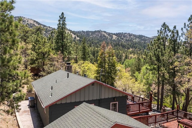 43656 Ridge Crest Dr, Big Bear Lake, CA 92315 - view of mountain backdrop with a forest