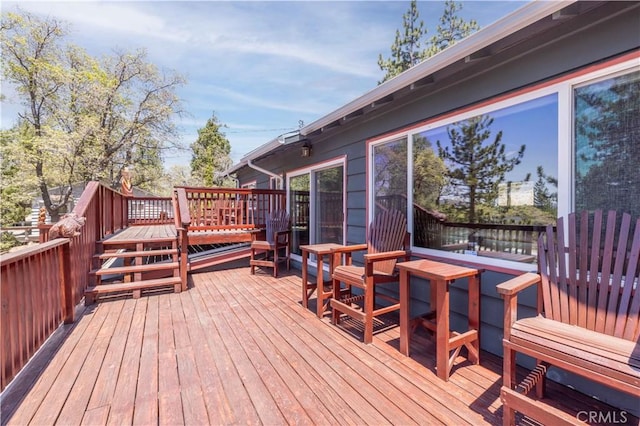 43656 Ridge Crest Dr, Big Bear Lake, CA 92315 - view of wooden deck