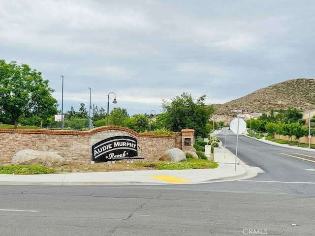 24802 Sandy Trail Pl, Menifee, CA 92584 - community sign featuring a mountain view